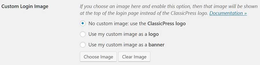 Custom login image