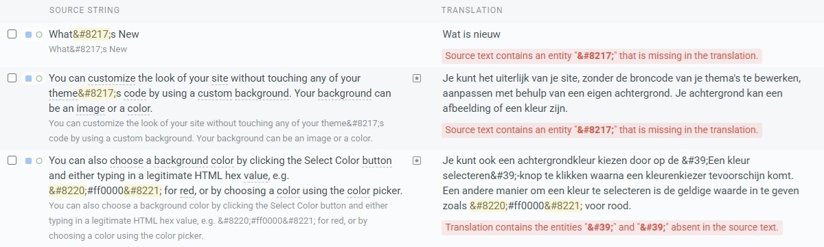 Crowdin - String issues