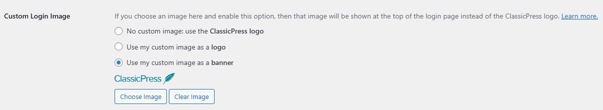 Remove the custom image