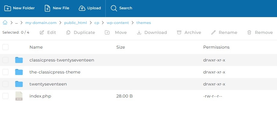 Child Theme Tutorial - Navigate to themes folder