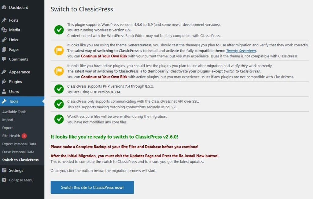 Installing ClassicPress | ClassicPress Documentation