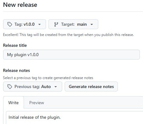 GitHub - create first release