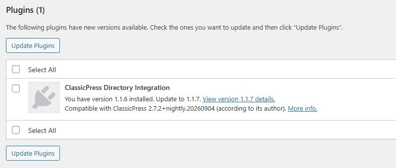 Plugin icon missing